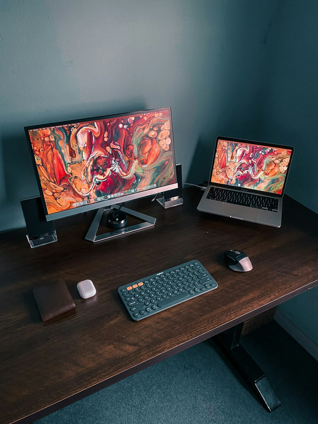 woman coding on laptop at home