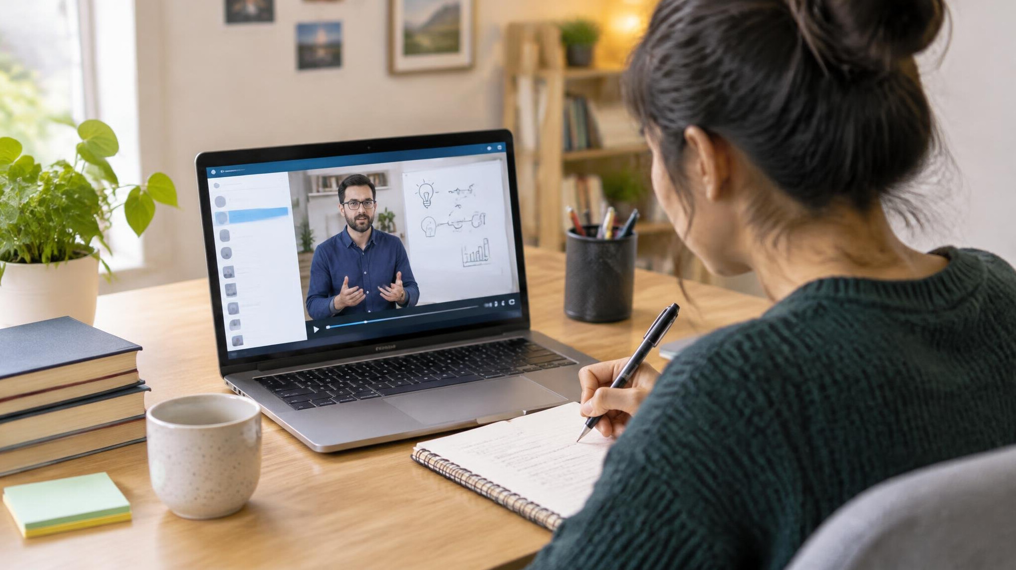 online course screen